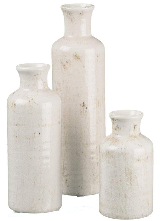 Ensemble de vases en céramique blanche, décoration de ferme