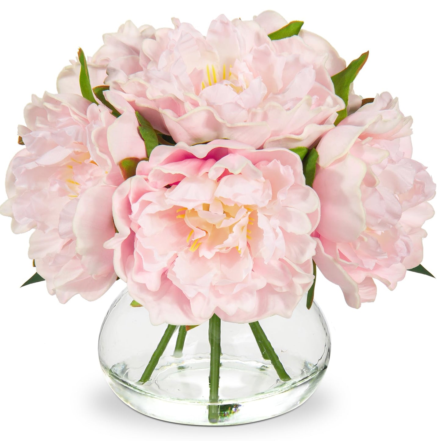 Pivoines roses Fleurs artificielles avec vase Fleurs artificielles Pivoine